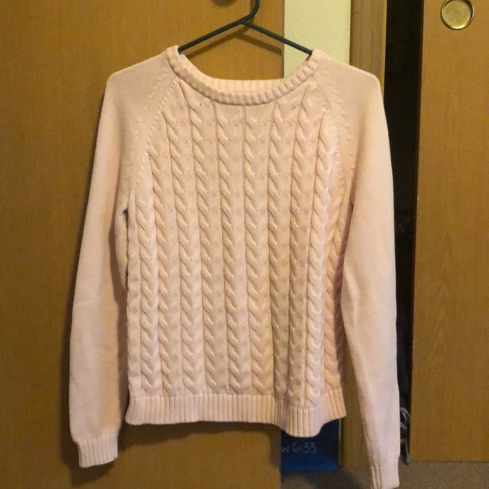 Lands End Drifter Cable Knit Sweater